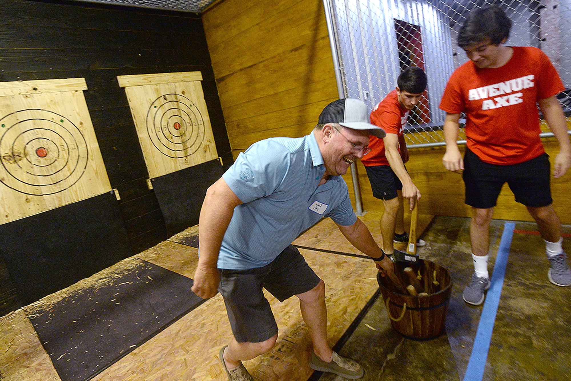 Photos Tour Mid County s new ax throwing spot