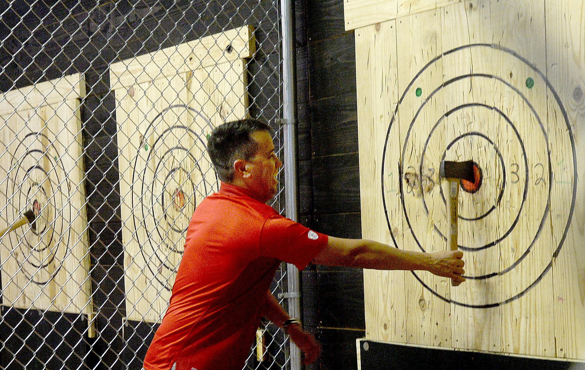 Photos Tour Mid County s new ax throwing spot