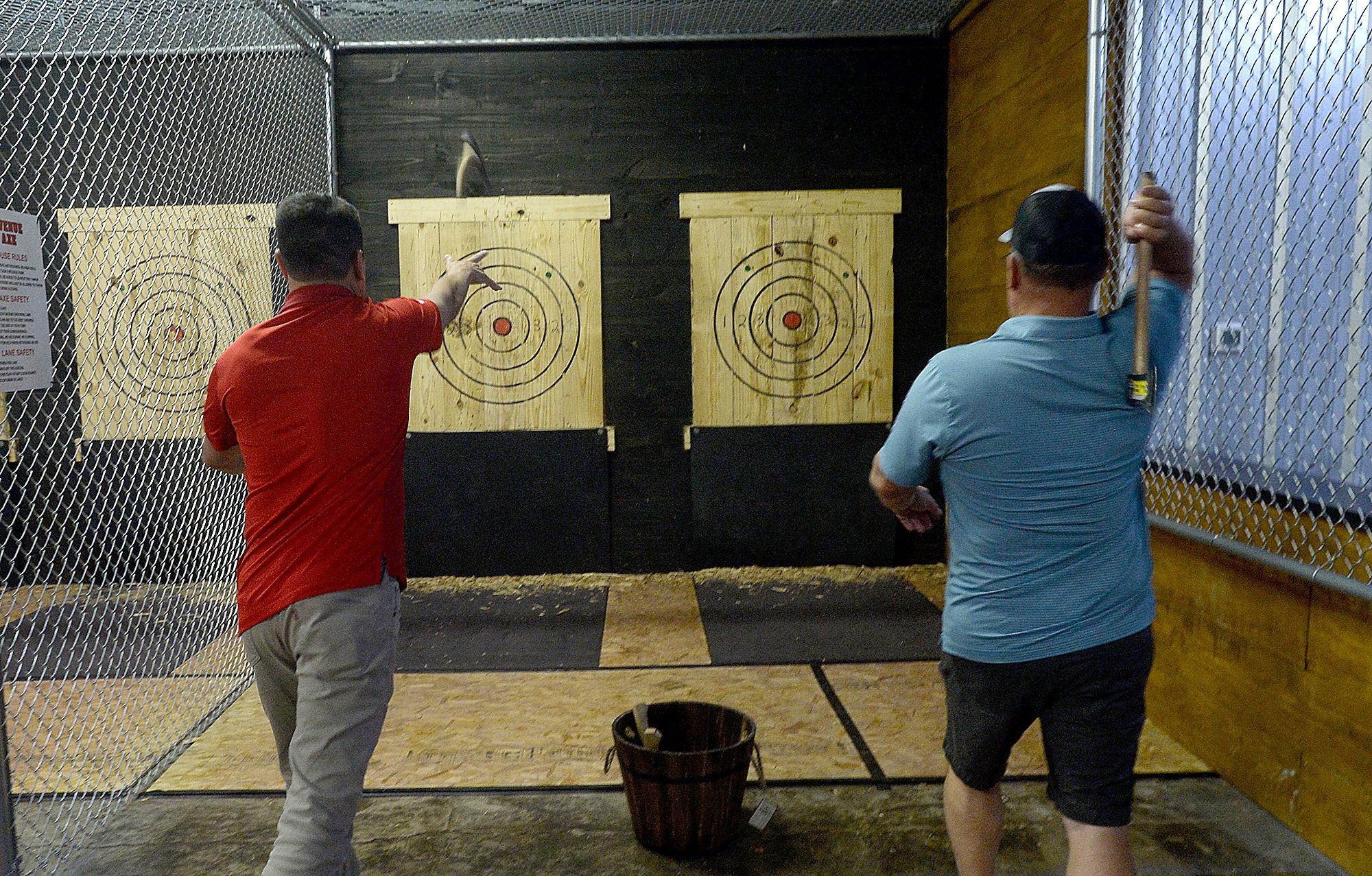 Photos Tour Mid County s new ax throwing spot