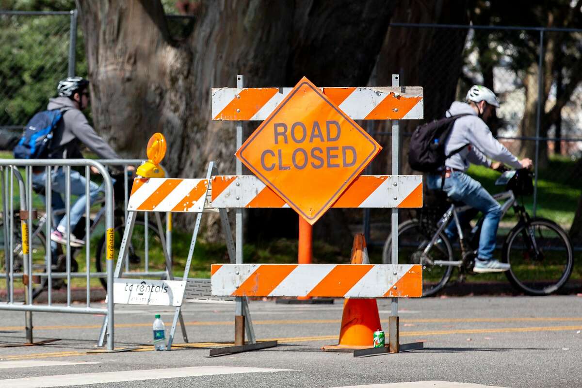 Road closures at Golden Gate Park outside Outside Lands on Thursday, Aug. 8, 2019, in San Francisco, Calif. Officials spoke about increased security measures for the festival.