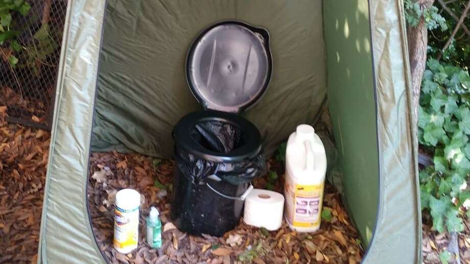 'A sense of privacy' Tech worker makes tented toilets for homeless