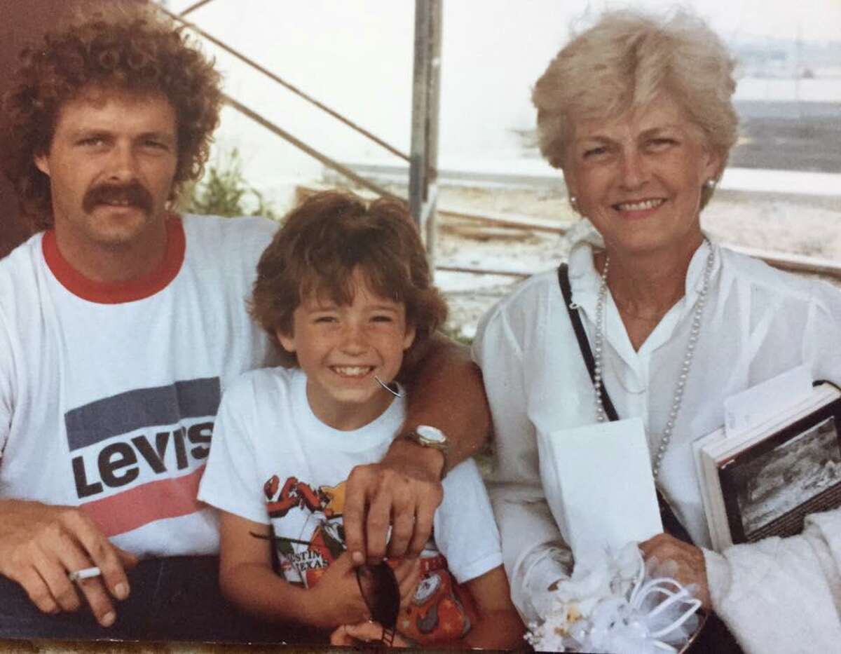 From left, Brendan Walsh, his son Tony and mother Ann Dick, sometime in the mid-'80s. Walsh's mom often tells him how she saw the temperature - 104 degrees - from a large thermometer on a nearby building on the day he was born in June 1954.