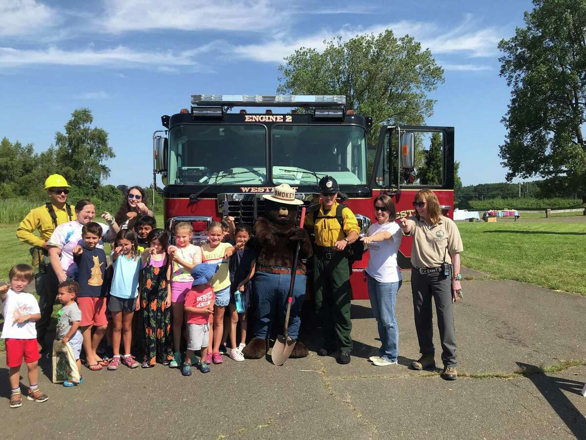 It was all smiles at Sherwood Island Park as people gathered to celebrate Smokey Bear's 75th birthday. Taken Aug. 9, 2019 in Westport, CT.
