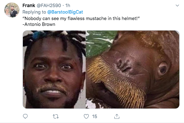 Helmet Stalker on X: Raiders WR Antonio Brown has notified the