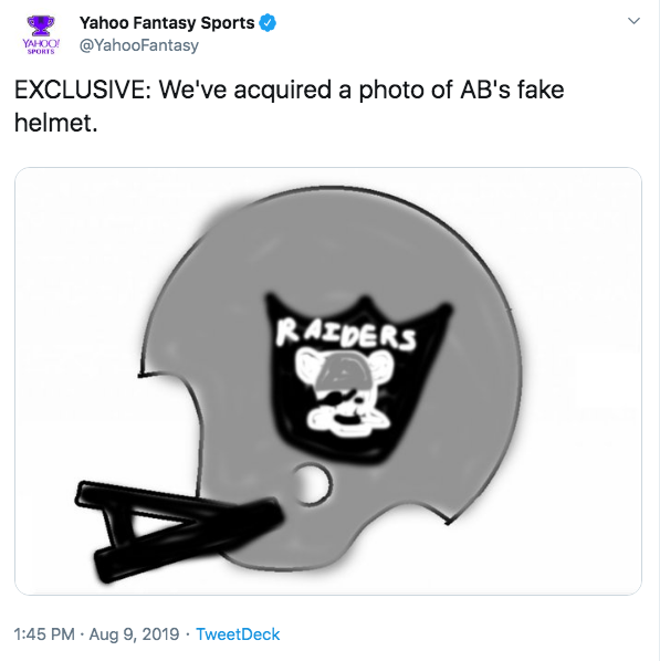 Helmet Stalker on X: Raiders WR Antonio Brown has notified the