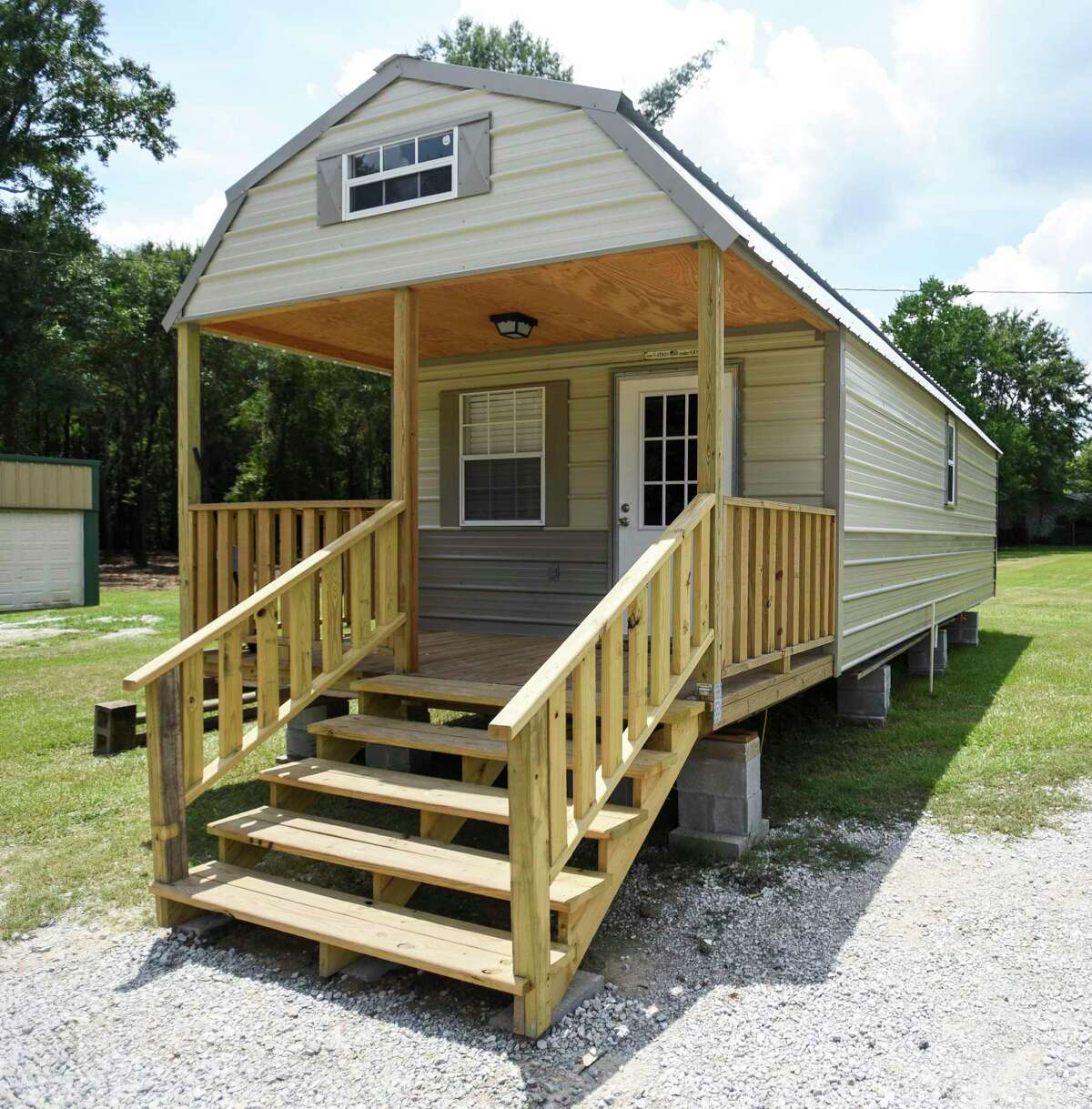 Texas town Kirbyville completes first tiny house in homeless village
