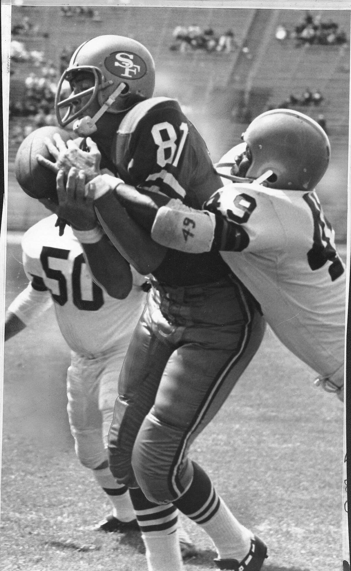 1965 PHILADELPHIA GUM FOOTBALL - DAVE PARKS SAN FRANCISCO 49ERS #180 (#2)