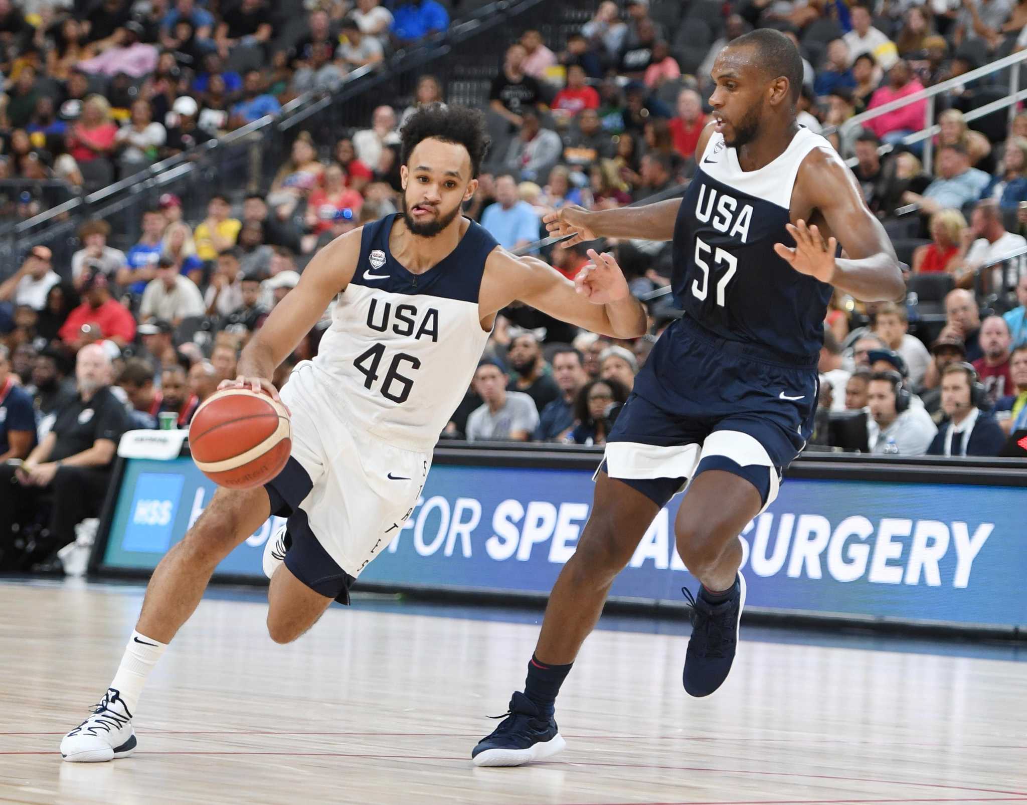 Spurs' Derrick White returns to floor for Team USA