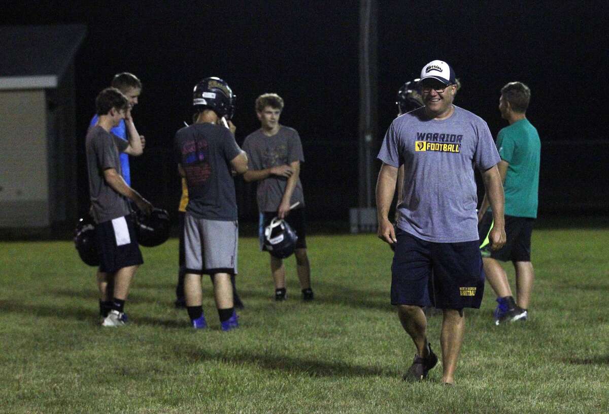 North Huron Warriors hit practice field at stroke of midnight