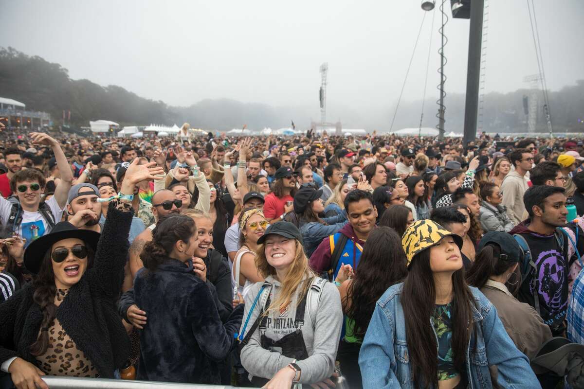 Festivalgoers pack the Polo Field during the 2019 Outside Lands in Golden Gate Park in San Francisco. on Aug. 10, 2019.