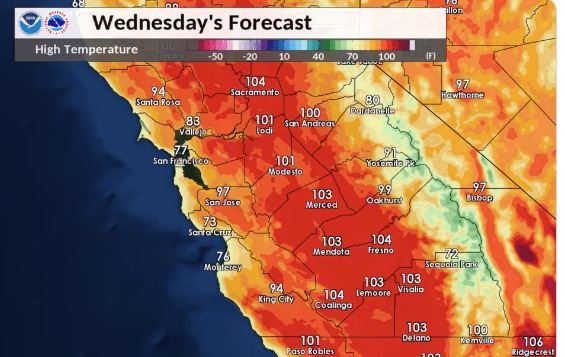 Inland heat is coming to put an end to comfortable Bay Area week