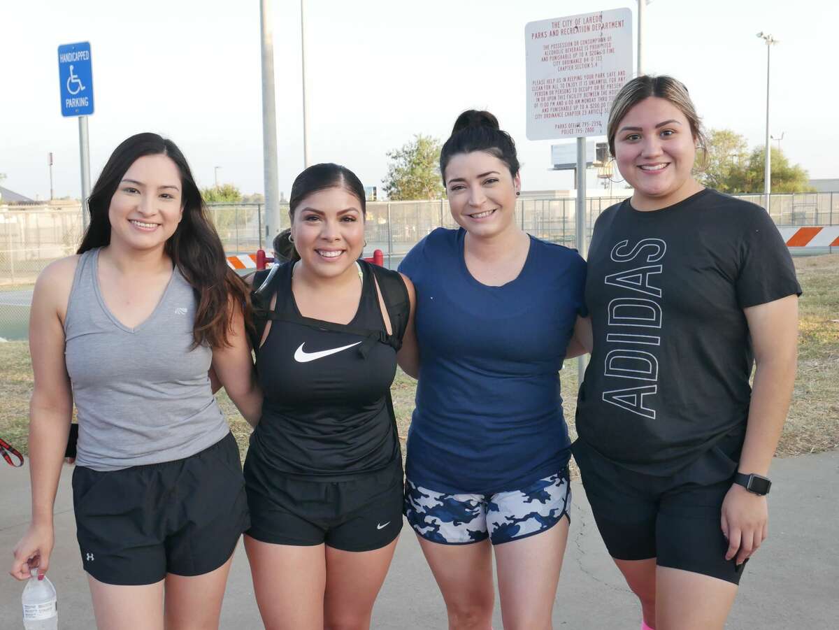 Laredo locals pose for pictures and participate in the first Bull-Run Biathlon & Dry/Mud Obstacle Course at Freddy Benavides Park.