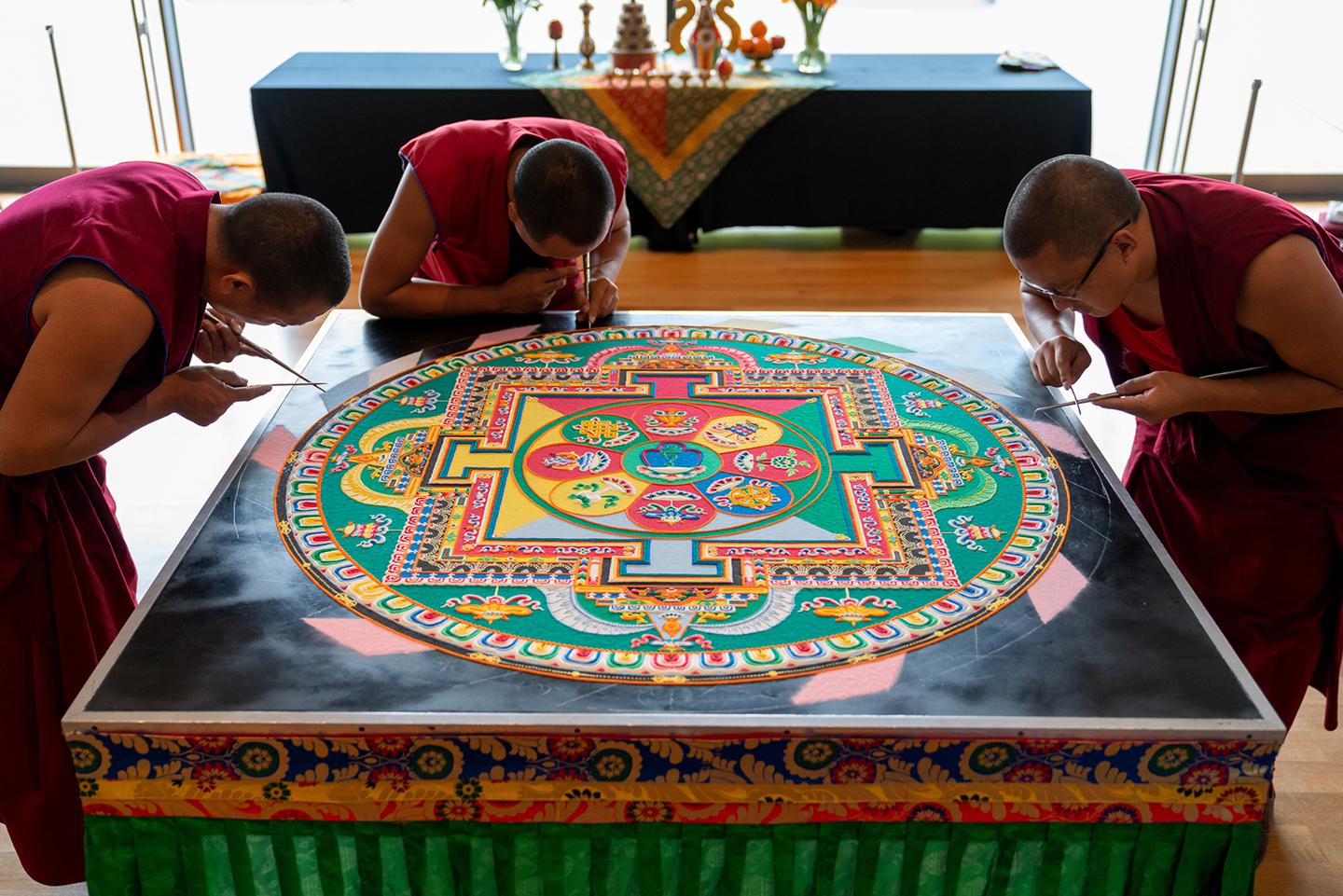 Tibetan Buddhist monks begin five-day healing ceremony in Houston