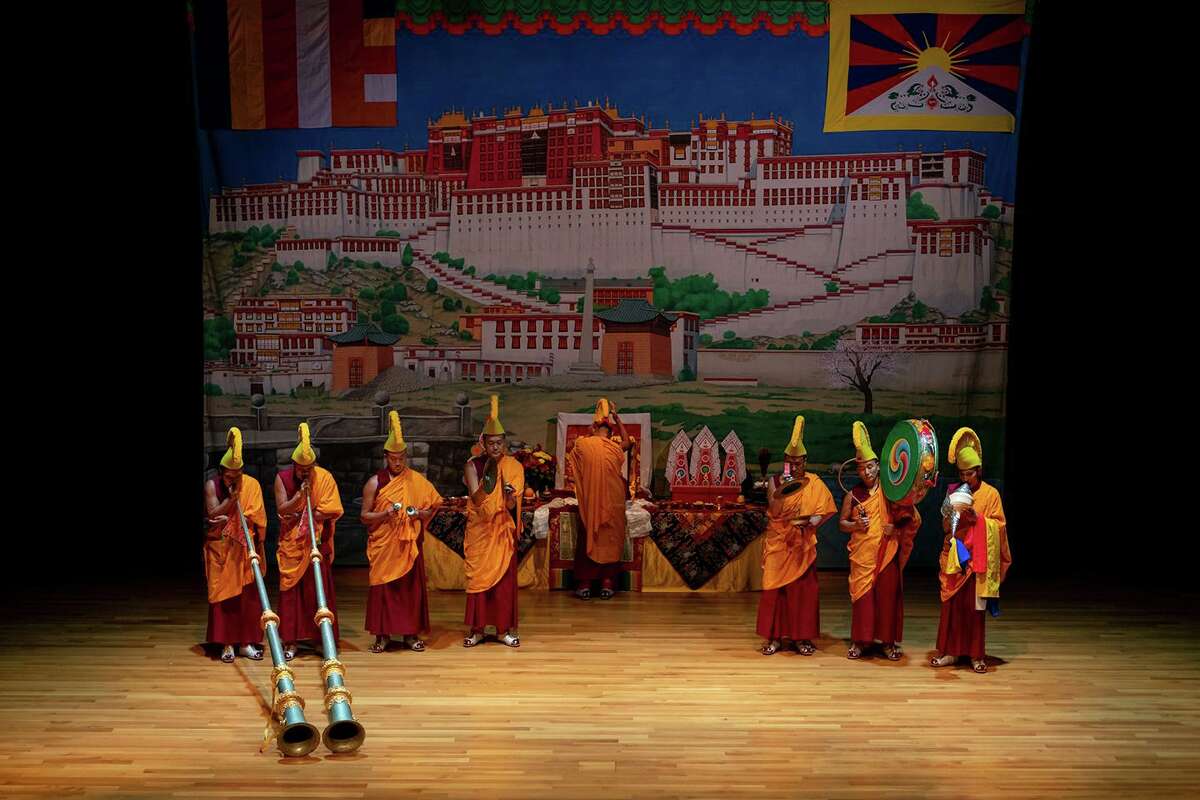 Tibetan Buddhist monks from the Drepung Loseling Monastery in southern India will appear at the Asia Society Texas Center beginning Aug. 14, 2019