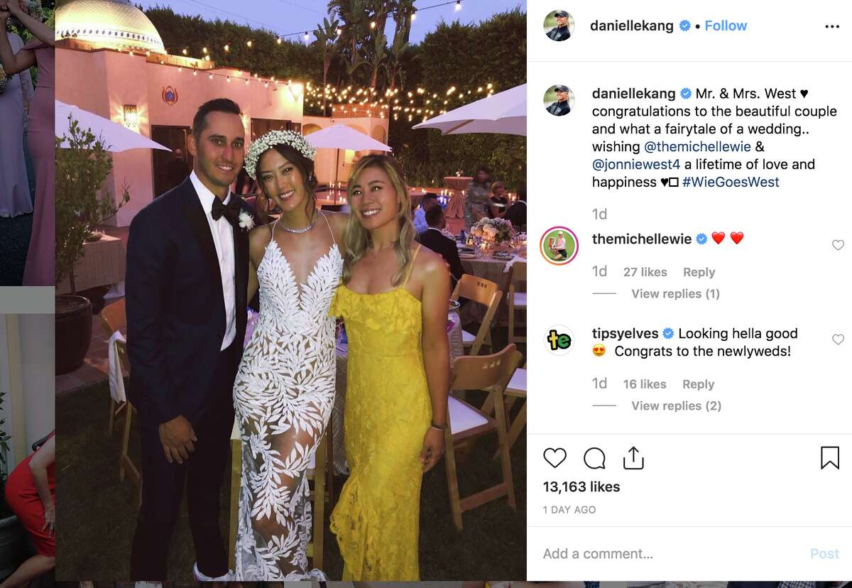Golfer Michelle Wie weds Warriors executive Jonnie West in Beverly Hills