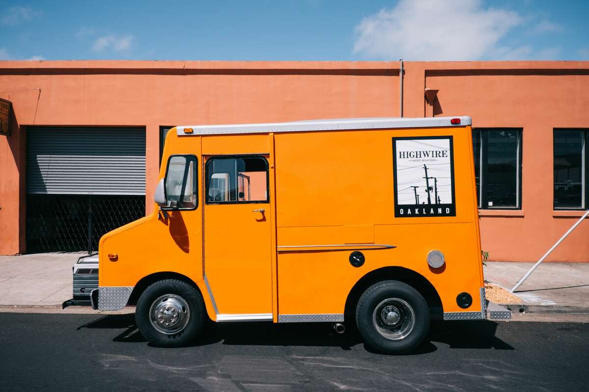 Highwire Coffee Roasters converted an old Chronicle newspaper delivery truck from around the 1980s into a coffee truck.