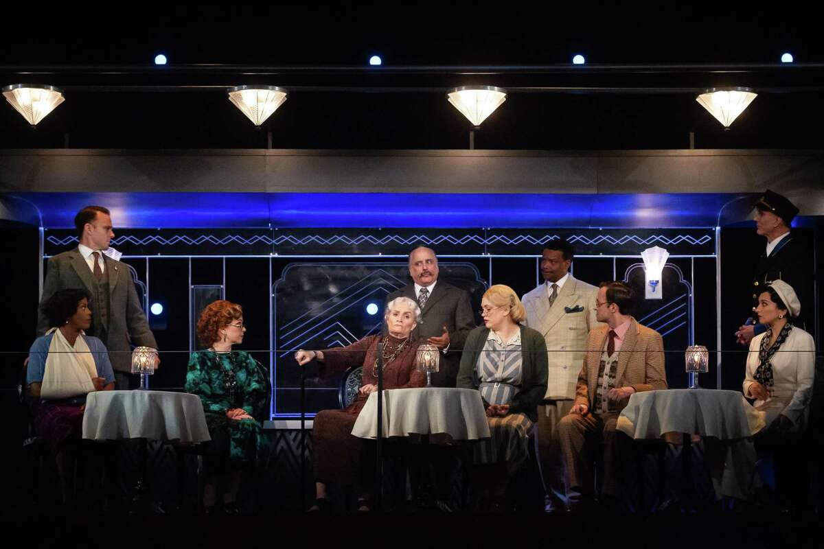 The cast of the Alley Theatre's "Murder on the Orient Express"