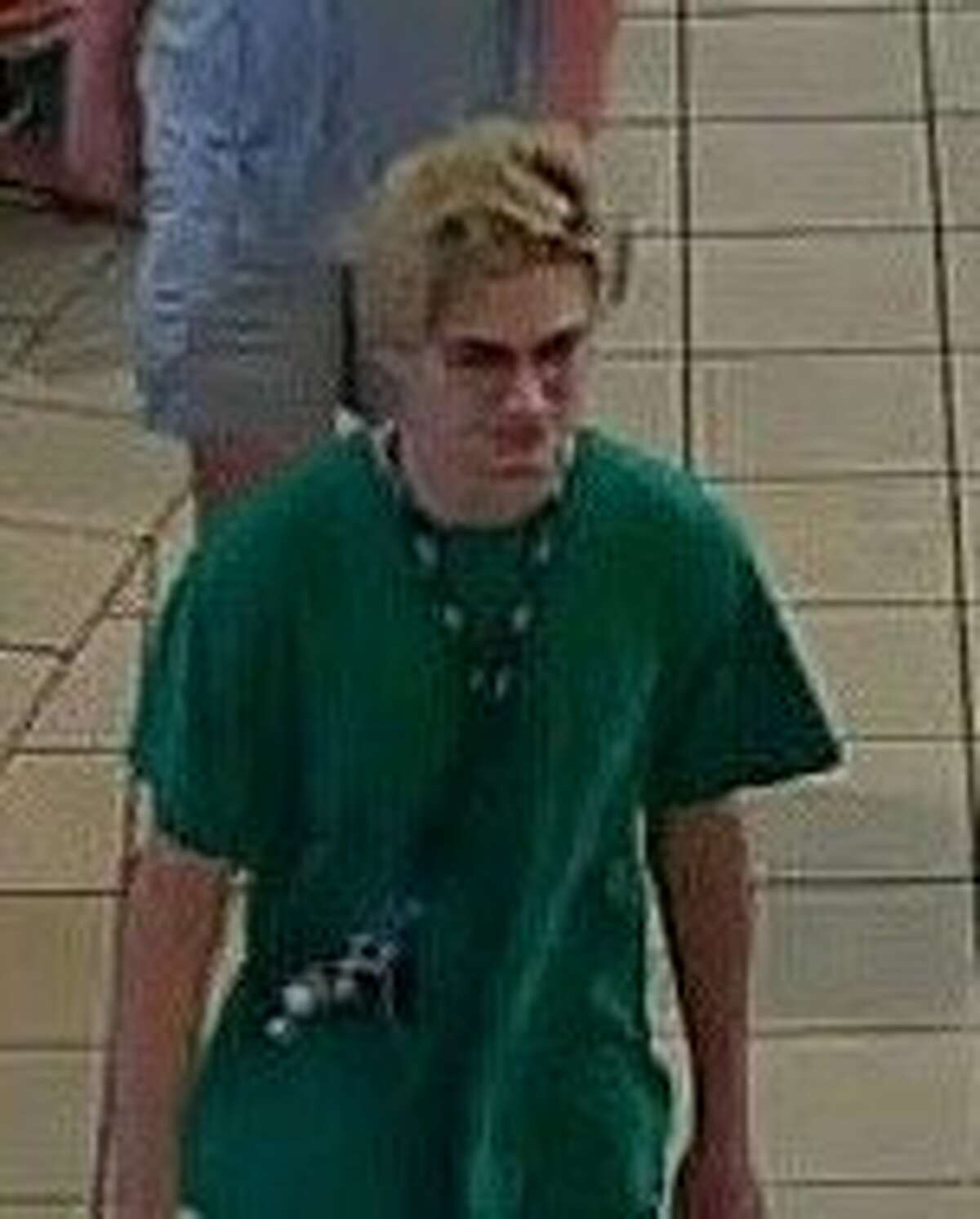 Police released this image Monday of a person of interest related to the panic at Memorial City Mall over the weekend.