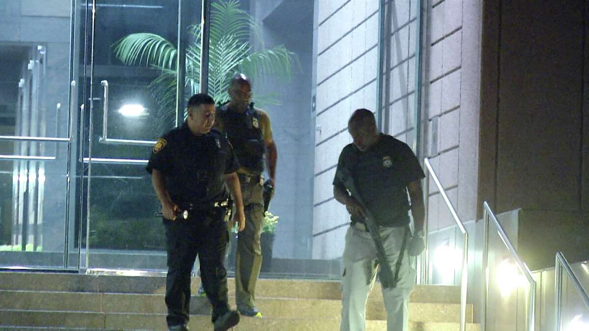 San Antonio police are investigating an overnight shooting that left windows shattered at a government agency office on the city's Northeast Side, authorities said. 