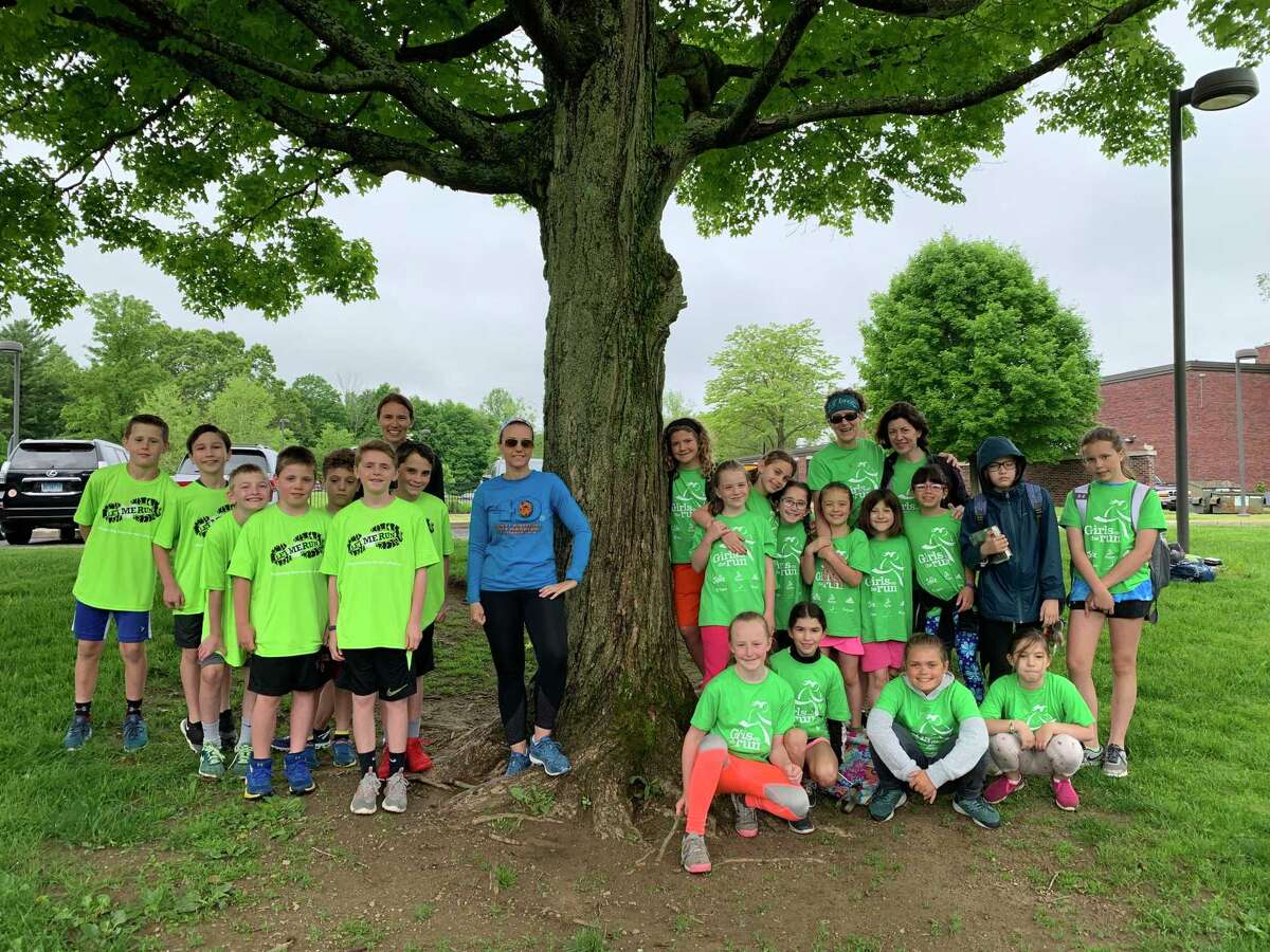 Rachel Marino, center, has coordinated a running program for Barlow Mountain parent, coaches and students.