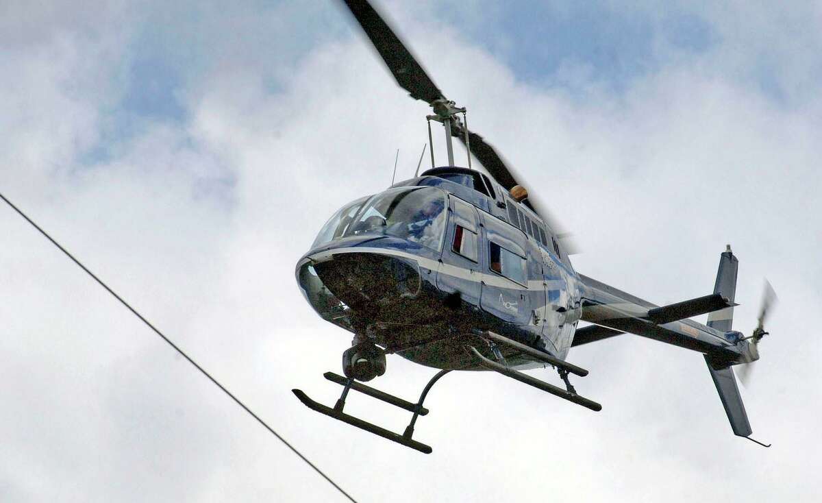 An Eversource helicopter.