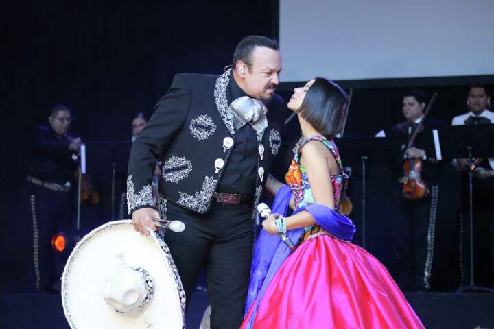 Pepe Aguilar and daughter Angela Aguilar talk Jaripeo Sin Fronteras