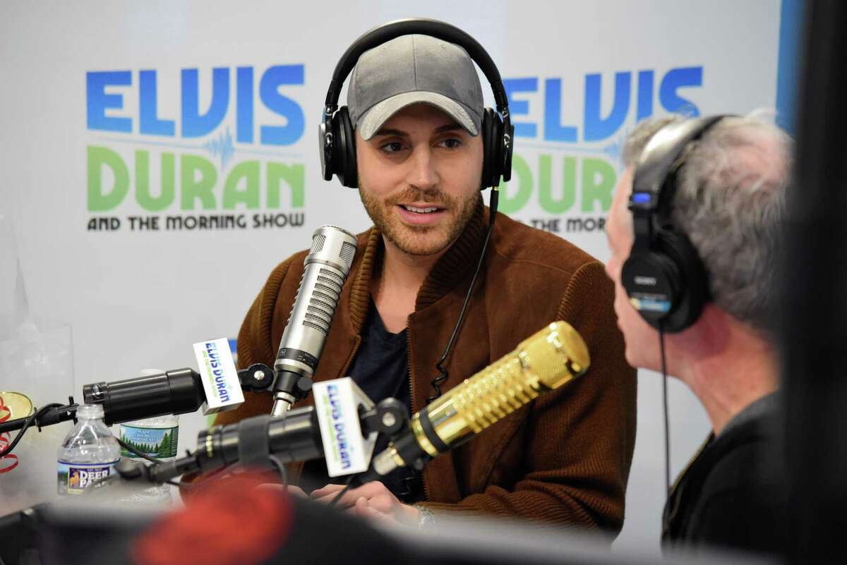 Nick Fradiani on a radio show in 2017.
