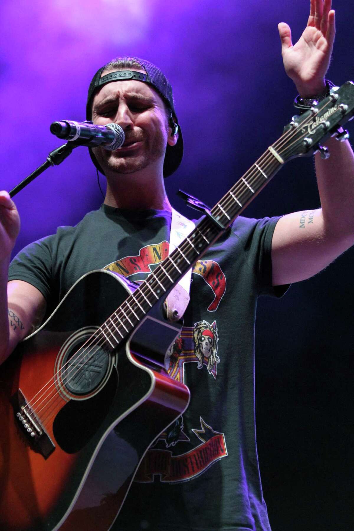Nick Fradiani plays at a 2016 concert in Atlanta.