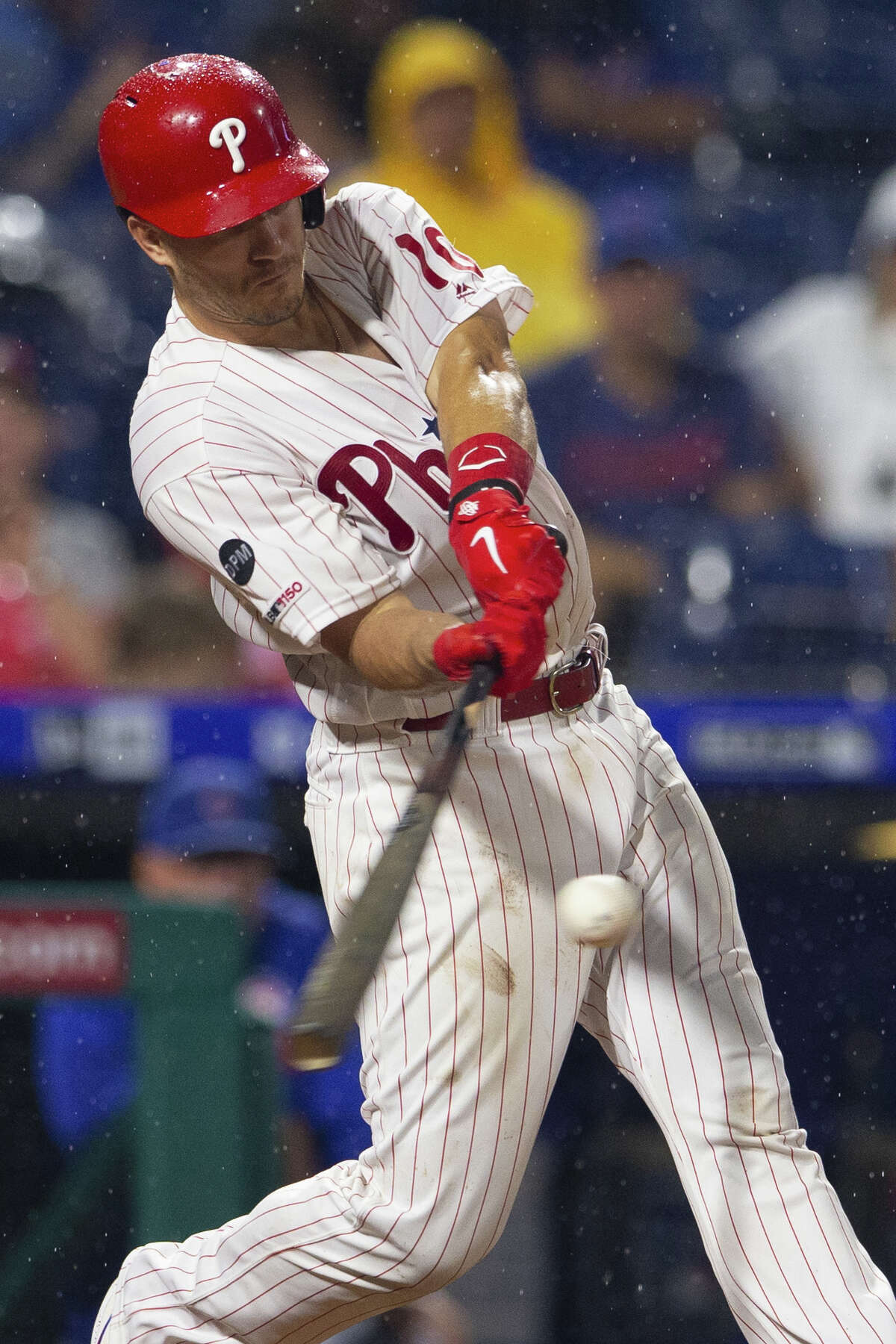 PHILADELPHIA, PA - MAY 08: Philadelphia Phillies catcher J.T.