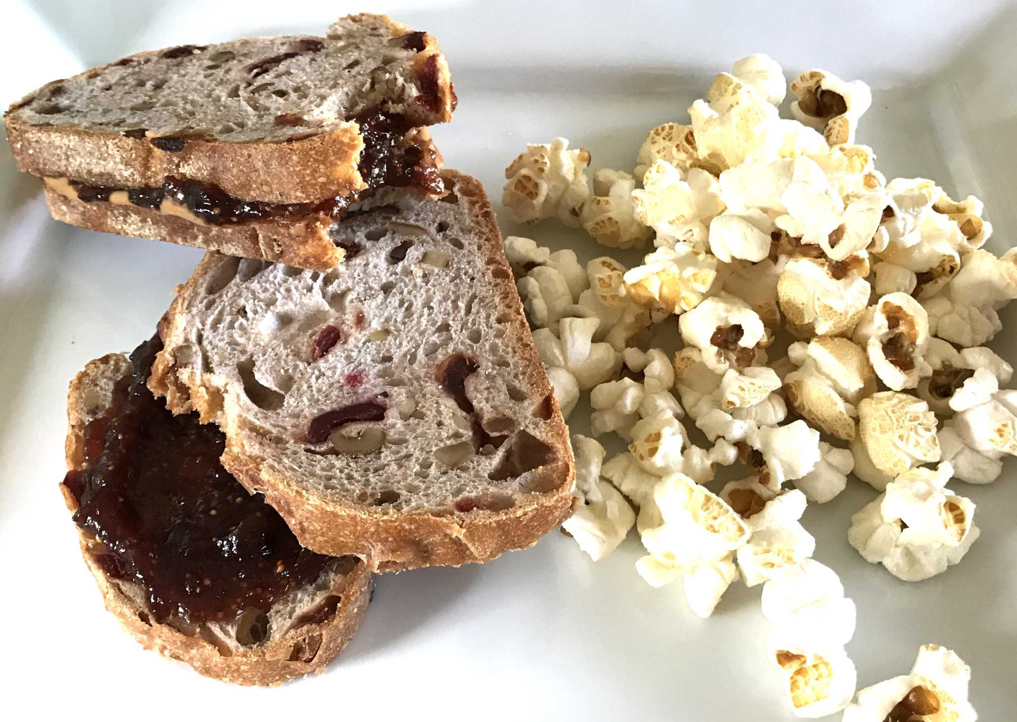 Recipe Almond Butter and Fig Jam Sandwich