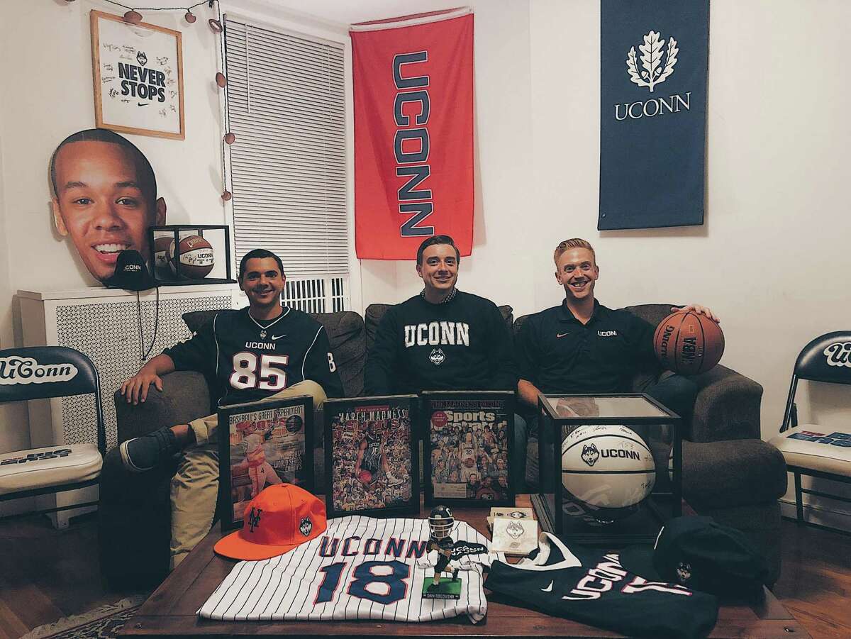 Orange’s Jeremy Longobardi, North Haven’s Kevin Korstep and New Jersey’s Kevin Solomon, all UConn grads, founded the Husky Ticket Project, which sends underprivileged kids to UConn games through donations.