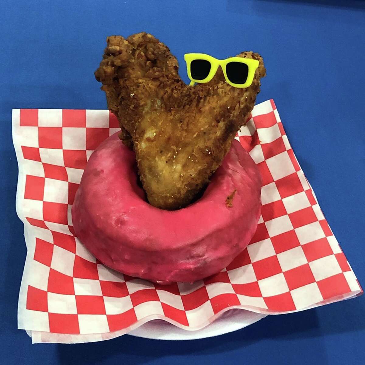 There's going to be a Big Red doughnut topped with a chicken wing at
