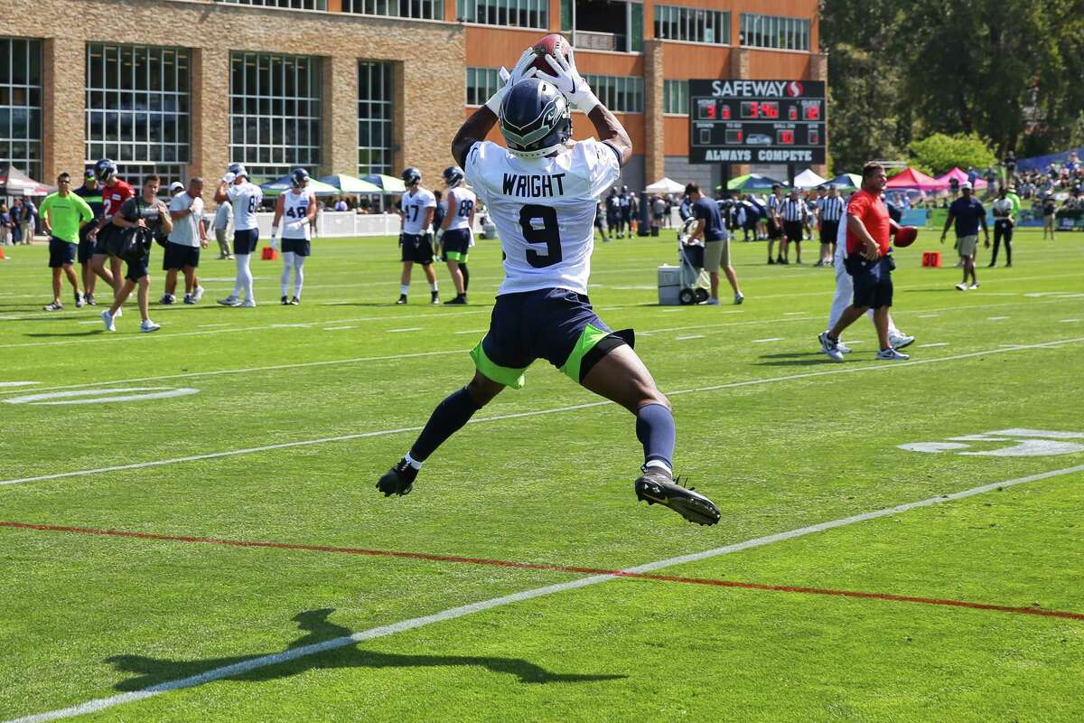 SeattlePI: The last preseason game is coming up. Obviously, you're in a very competitive wide receiver room. What do you feel that you need to show to give yourself the best chance of making this team?  Wright: "I've been showing everything I possibly can. I've been catching the ball. I've been running the ball. I've been showing speed. I've been trying to be physical beating the jams. I've been doing everything I possibly can at practices and games. This last game, I'm going to put my best film on tape, my best everything.  "I'm a person that's energetic. I like to uplift people. I'm trying to show that on film ... I'm just trying to show everything ... If we're down a couple points or if we're in two-minute (drill), I want to be the guy they choose to go to. I just want to be a guy that can perform under any type of pressure and just go out there and ball."