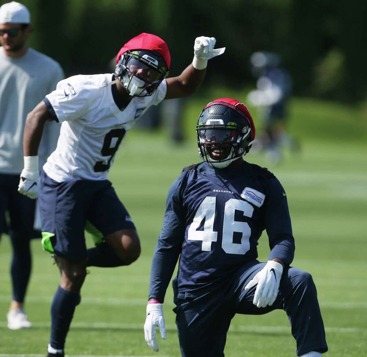 SeattlePI: After rookie minicamp with the Seahawks in the spring, did any team pick you up?  Johnson: "No. I was just working out, having faith ... (The Seahawks) called me back and I was happy. It's been a blessing. I wasn't with no other team."