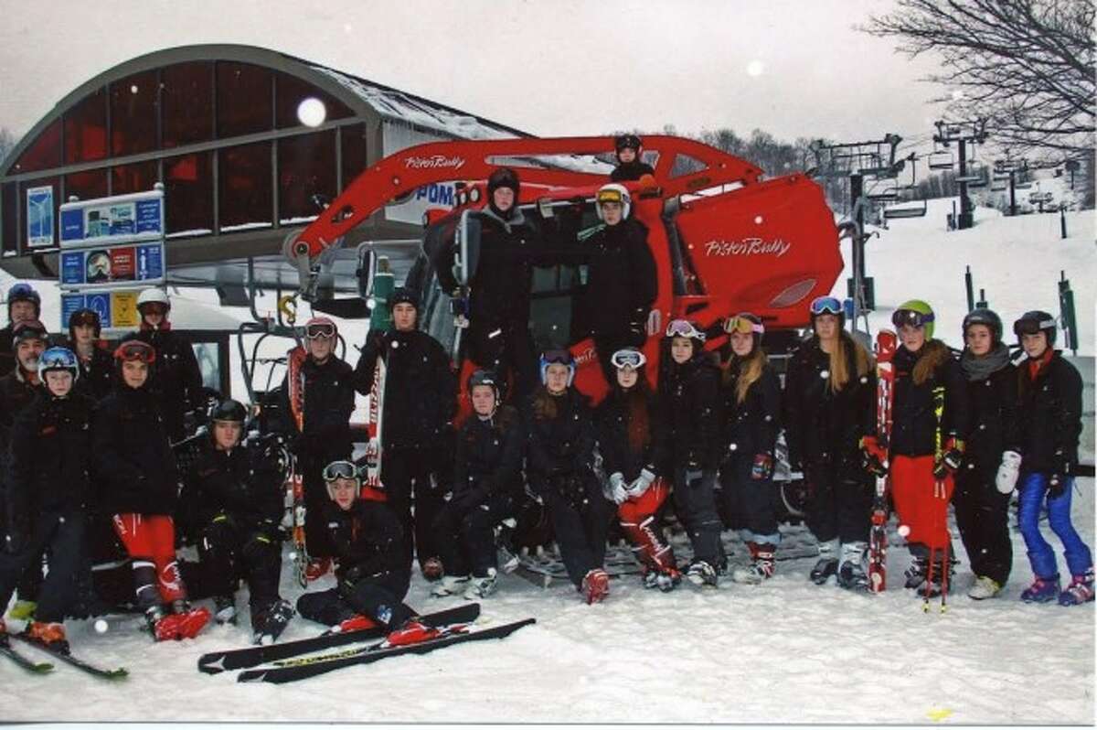 READY FOR ACTION: The Benzie Central/Frankfort ski team spent two days at Crystal Mountain for pre-season practice over the holiday break. Despite the weather issues, the team is ready to race. (Courtesy photo)