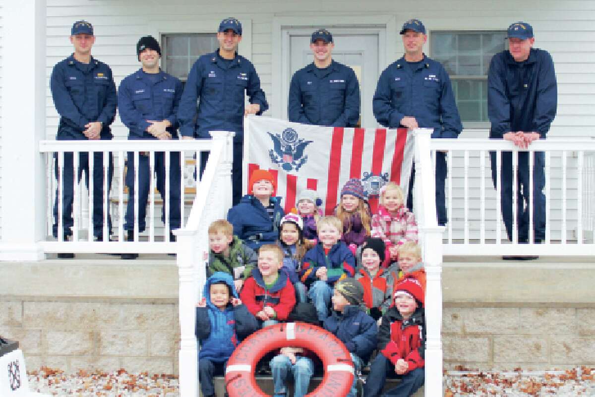 Coast Guard Visit: In November, the Crystal Lake Cooperative Preschool visited the Coast Guard Station in Frankfort MI. The kids toured the Station and 25’ Response Boat, learned what the Coast Guard does, and learned the importance of wearing life jackets. (Photo/Bryan Warrick)