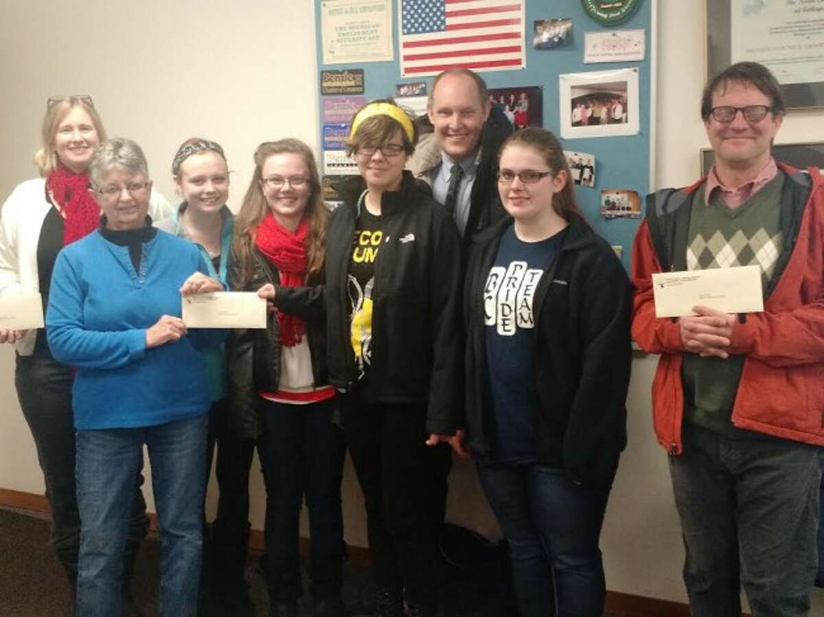 BENZIE GRANT RECIPIENTS: The Benzie Central Educational Foundation awarded three mini-grants to school programs through the Foundations grant program on Jan. 7, making a positive impact on the school community. (Courtesy photo)