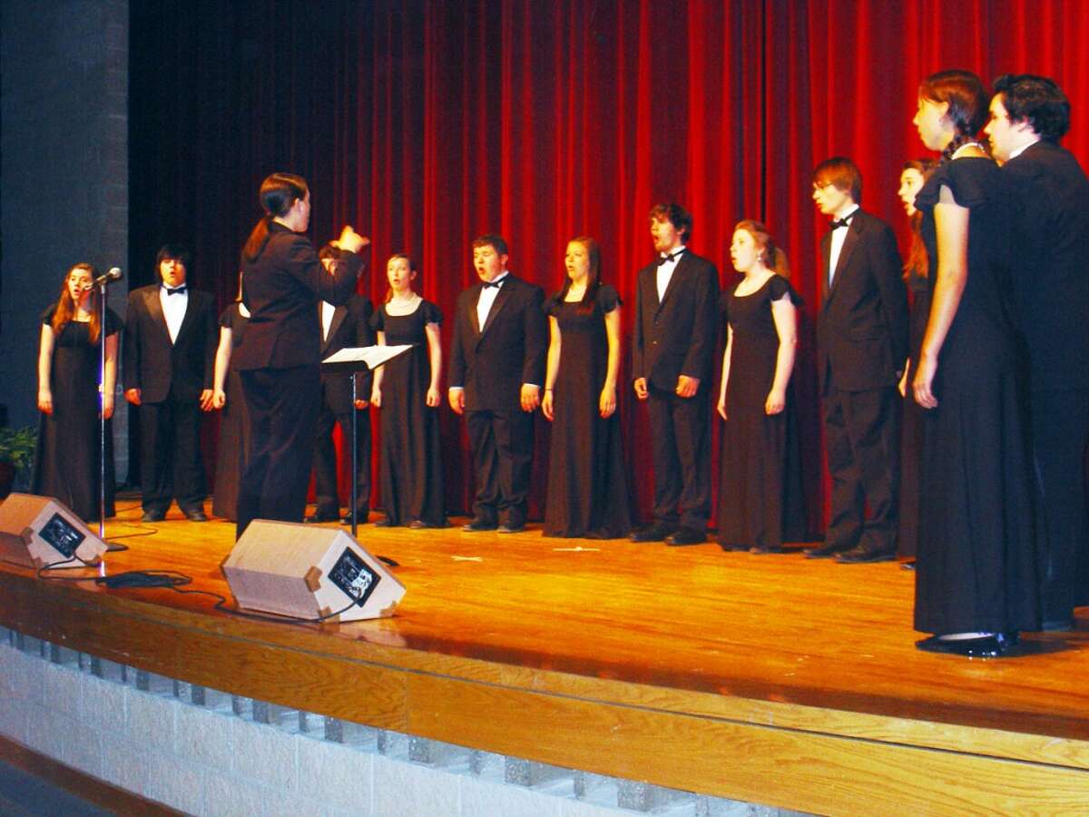 CASTING LOCAL TALENT: The Benzie Central Chamber Choir takes the stage at the 2012 Rotary Revue. In 2013, the show will be held at the Benzie Central High School on June 7, bringing in both student and local performers to showcase their talents.
