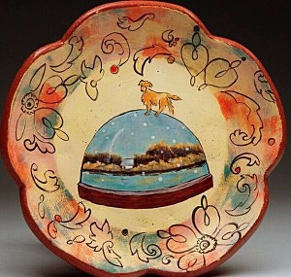 TRIO: Beth J. Tarkington, a ceramics artist from Marietta, Georgia, will be displaying her hand-painted ceramic art, along with local artists Ellie Harold and Elizabeth Rodgers Hill. (Courtesy Photo)