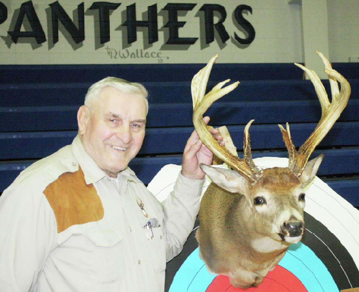 Target practice: Lake County Sportsman Club member Bob Myers has a 15-target archery setup at his rural Baldwin property. (File photo)