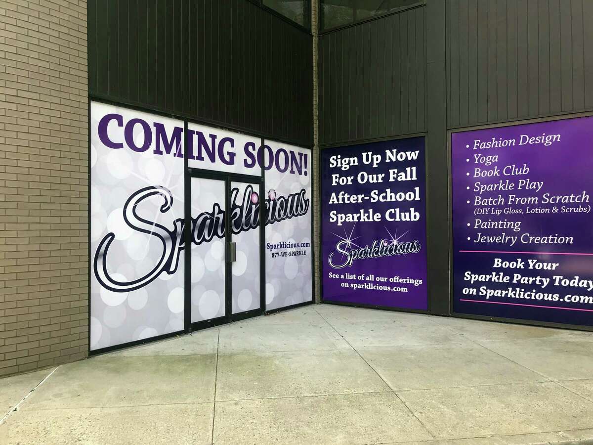 Sparklicious is coming soon to 222 Post Road West. The new businesss will provide a space for young girls to participate in painting, jewelry creation, yoga and more. The store is expected to open this fall. Taken Aug. 16, 2019 in Westport, CT.