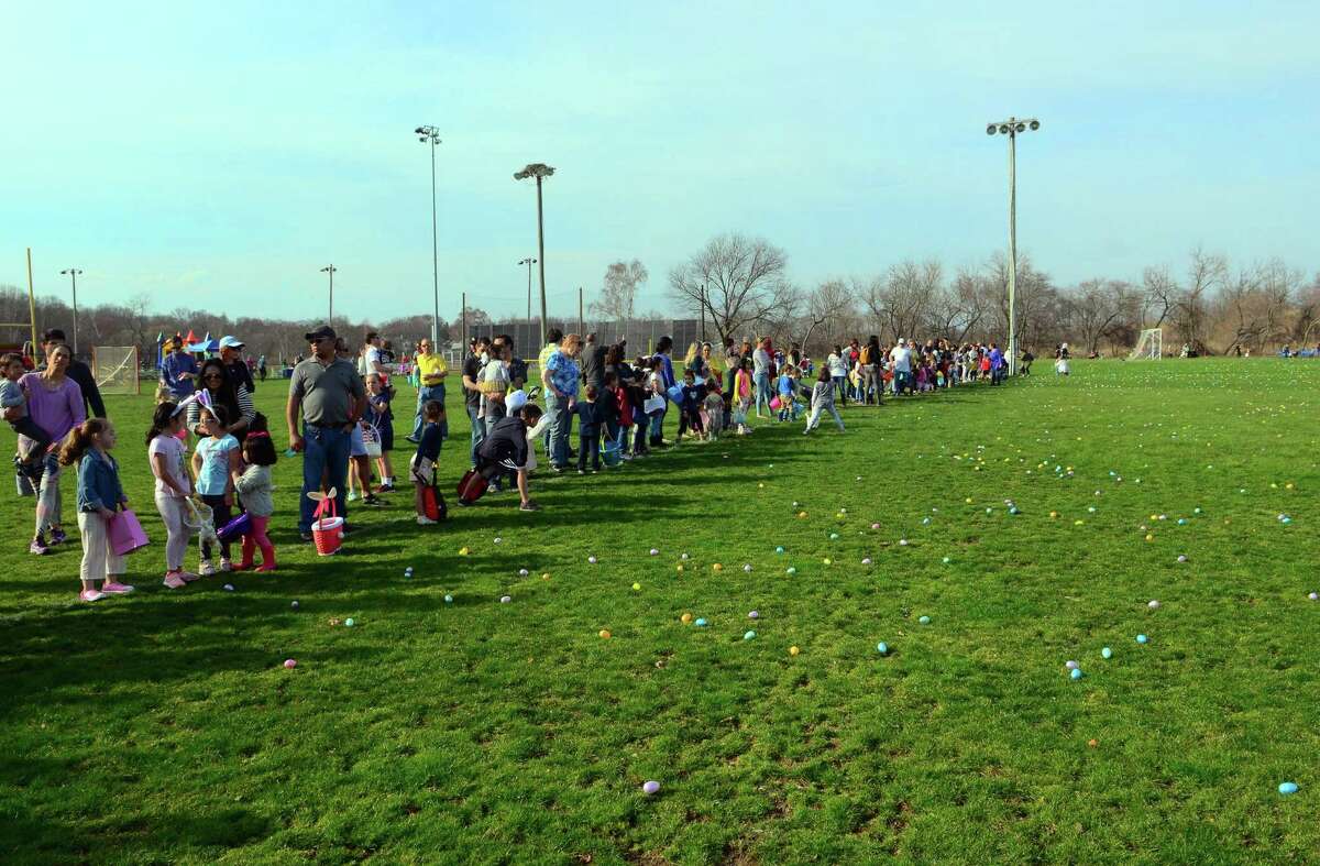 South Pine Creek Soccer Field holds the annual Children's Easter Egg Scramble.