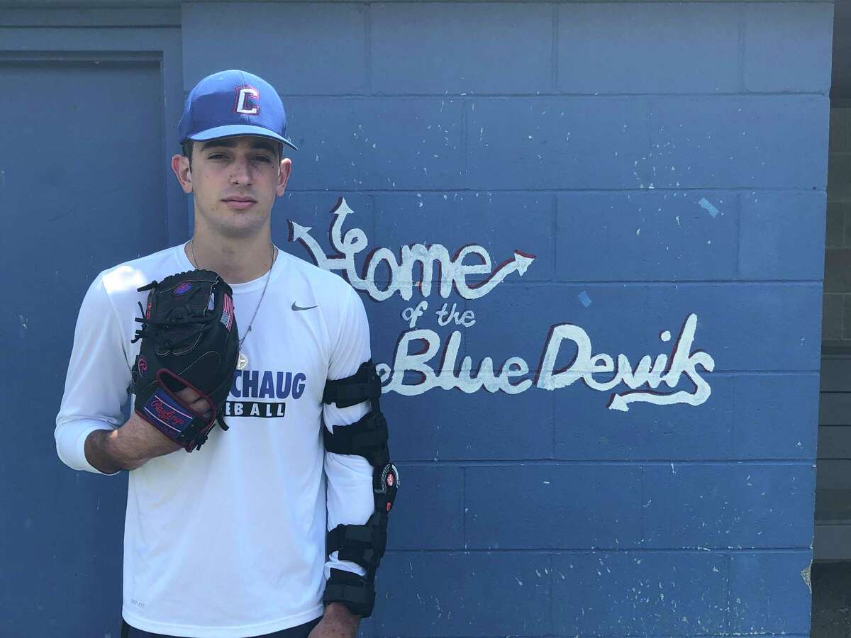 Coginchaug’s Kolby Pascarelli is on the road to recovery after undergoing Tommy John surgery.