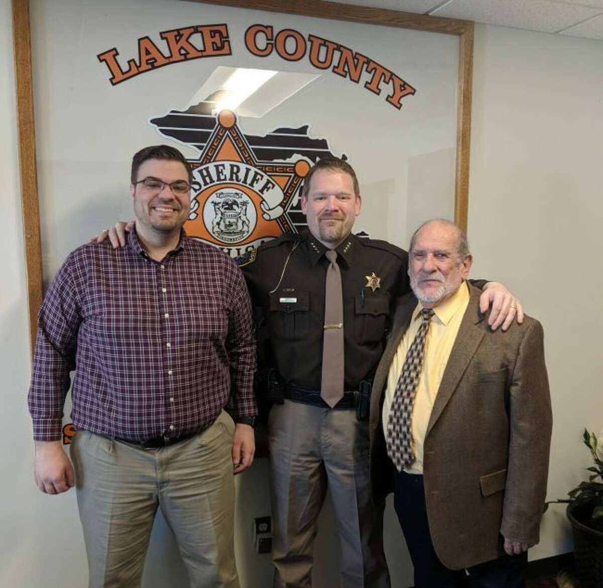 Pictured left to right: Chaplain Ron Weller, Sheriff Rich Martin and Chaplain Richard Rybka. (Courtesy photo/LCSO)