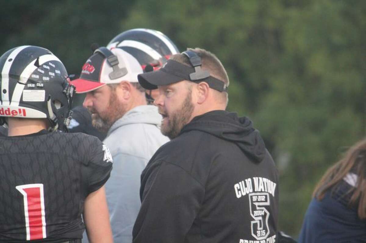 Reed City coach Monty Price has his team ready for Menominee.