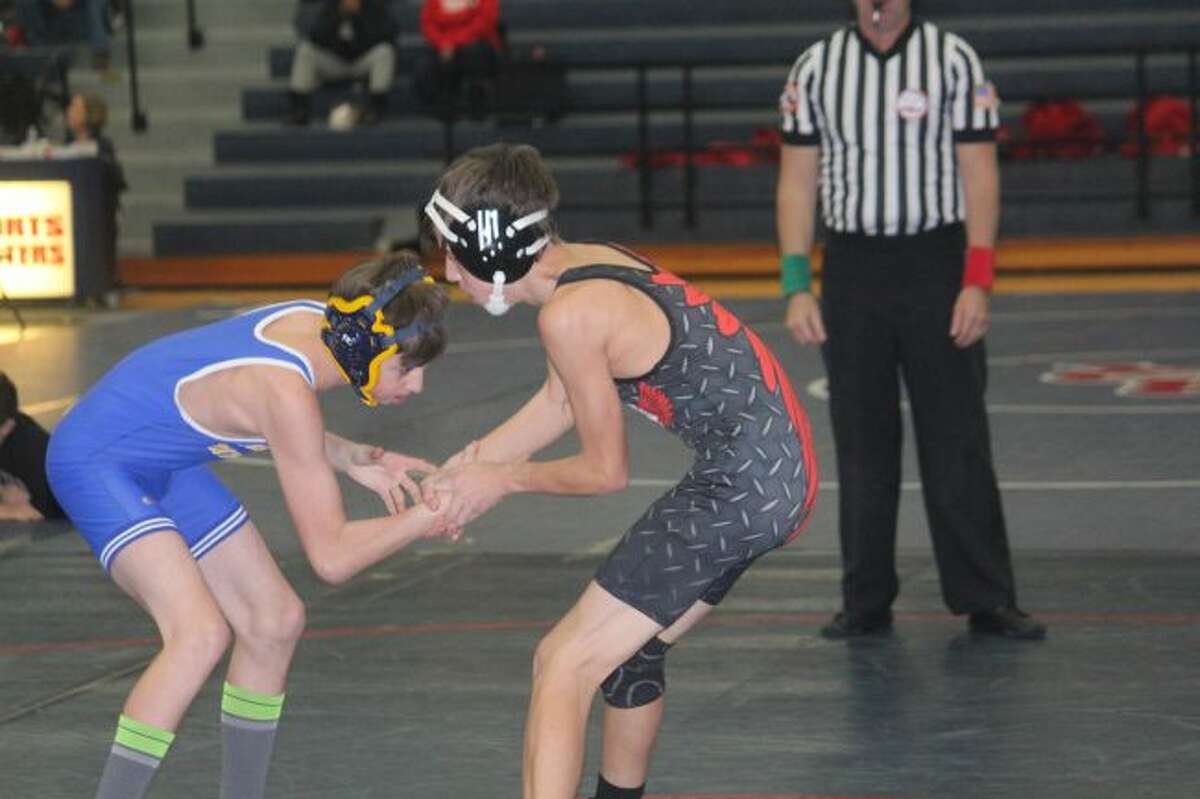 Darren Gostlin looks to make a move on his opponent.