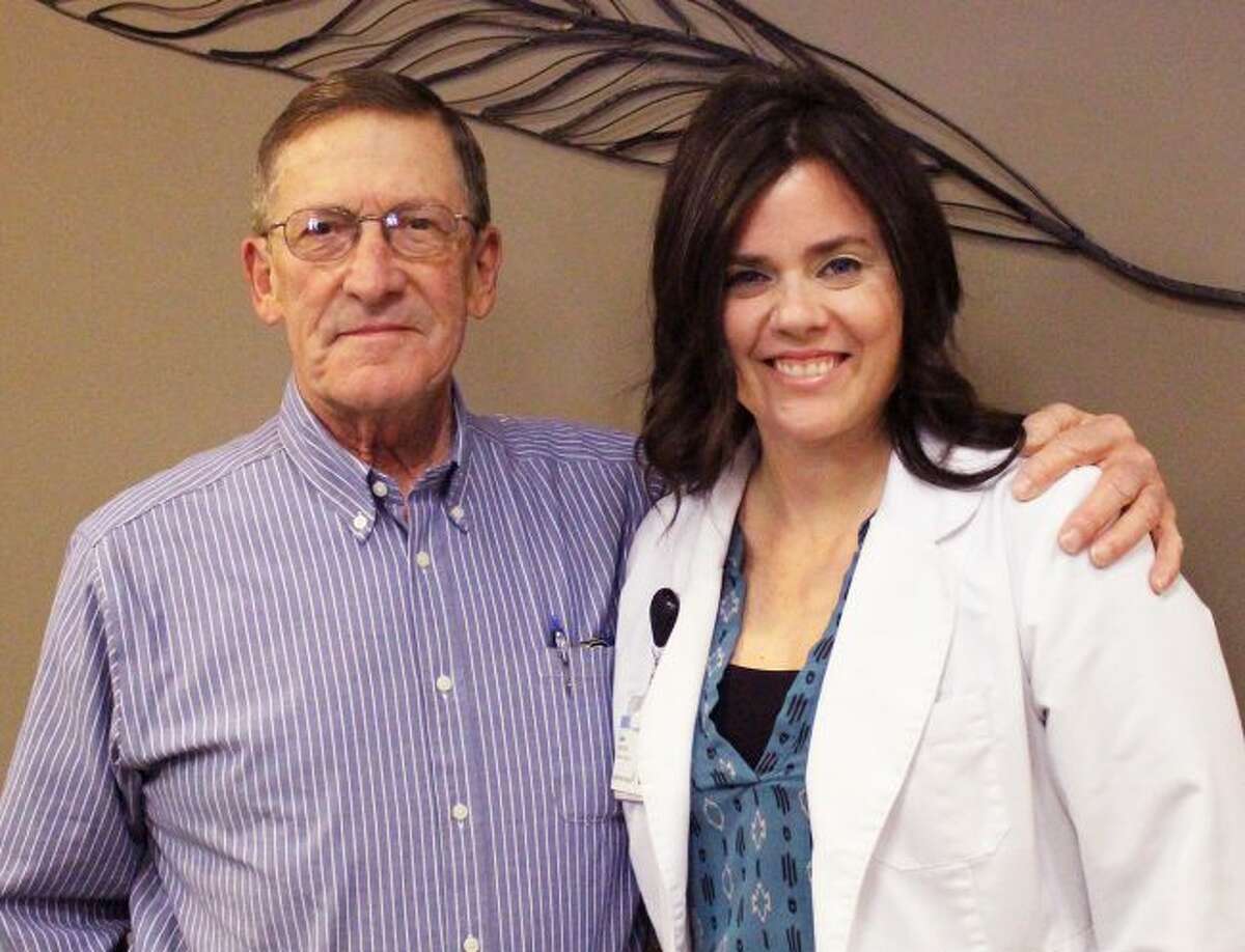 Diabetes Prevention Program graduate Dick Witbeck is pictured with program leader Layla Noordhof, RD. Opportunities to participate in the program for free are scheduled in both Big Rapids and Reed City. (Courtesy photo)