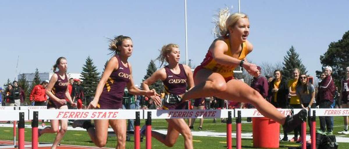 Hanna Price (far right) is read for a strong season at Ferris.