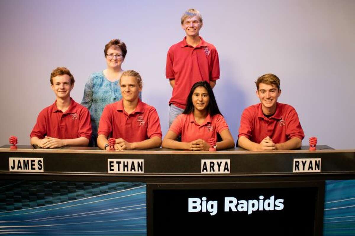 Reed City High School will compete against Big Rapids High School on WCMU's "Quiz Central" airing at 5:30 p.m. Saturday, Feb. 10. Big Rapids is coached by Susan McCullen. Team members include Arya Rao, Ryan Draves, Ryan Cosper and Ethan Westerkamp. Their alternate is James Morgan. (Courtesy photo)