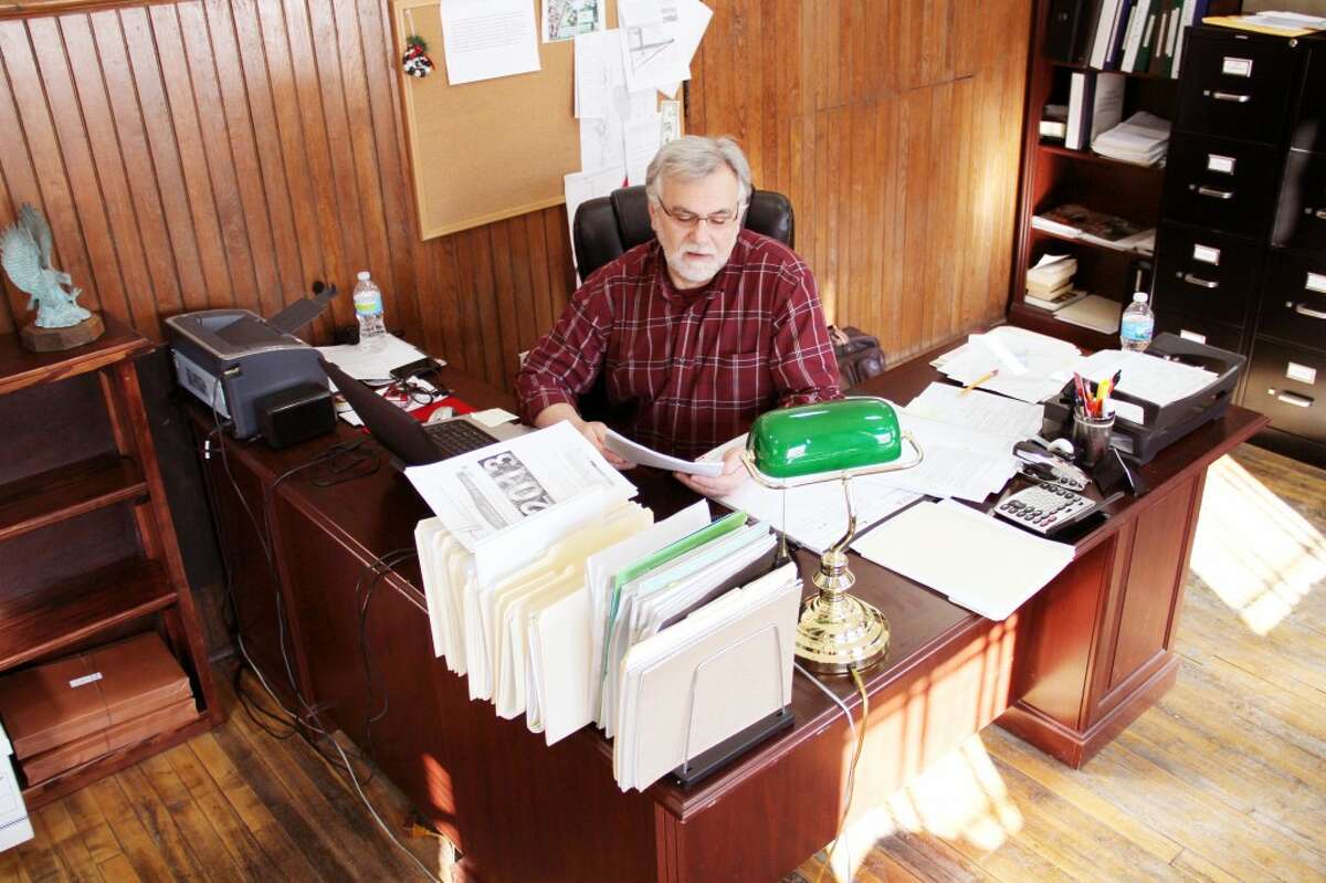 CHANGING ROLES: After more than 23 years in law enforcement and six years as Evart police chief, Zack Szakacs retired from the position on Jan. 1. With his extra time, Zsakacs will focus more heavily on his other role as the Evart city manager. (Herald Review photo/Sarah Neubecker)